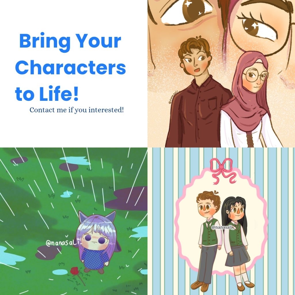 OPEN DRAWING COMMISSION jasa gambar custom ilustrasi lucu