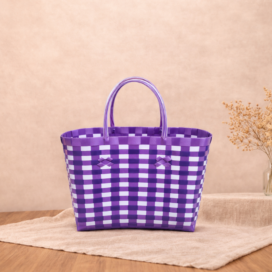 Tas Anyaman Plastik Mini Premium | Tas Plastik Anyaman Kuat & Stylish | Tas Serbaguna Ukuran Kecil