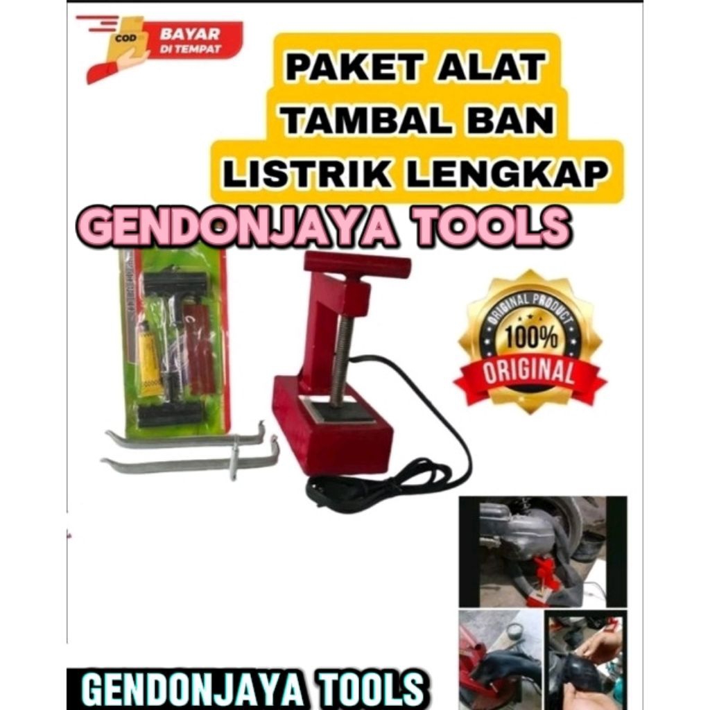 ALAT Tambal Ban elektrik/listrik SEPAKET KOMPLIT alat tambal ban motor non timer