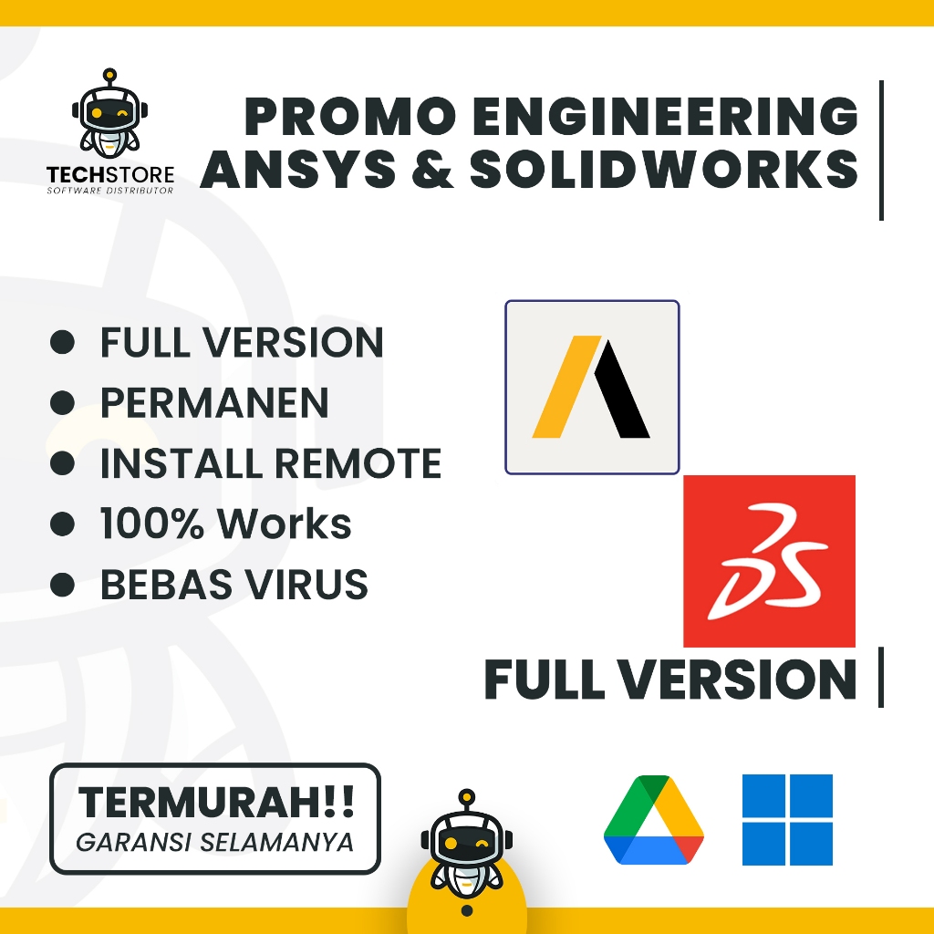 ANSYS Workbenc & Solidworks 2025 Full Version Original Lifetime + Panduan Instalasi (WIN)