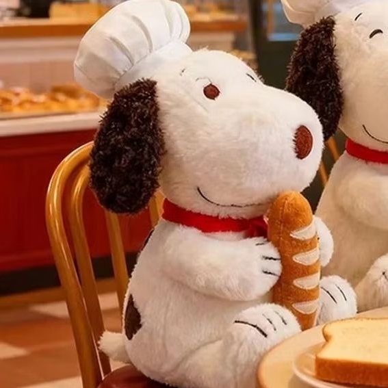 Snoopy Bakery Plushie Doll 30cm large Boneka Snoopy Besar Plushie Doll Ready New