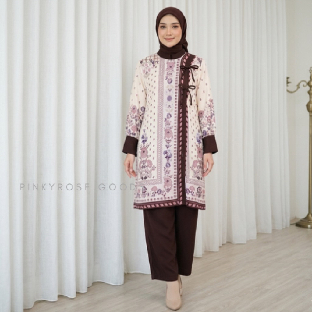 SETCEL MEIJIWANG LONG TUNIK PREMIUM FASHION WANITA