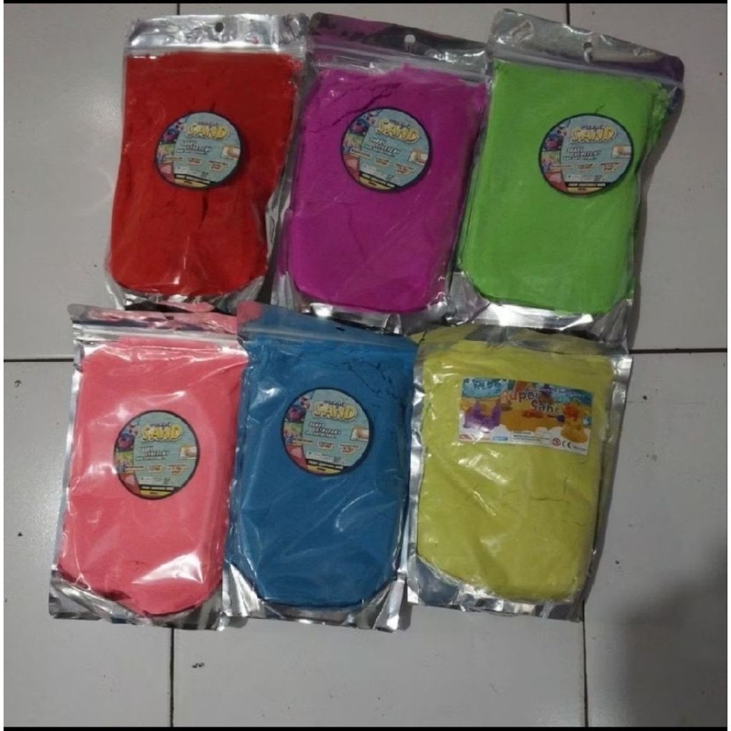 Magic Sand 1000g Mainan Pasir warna 1kg