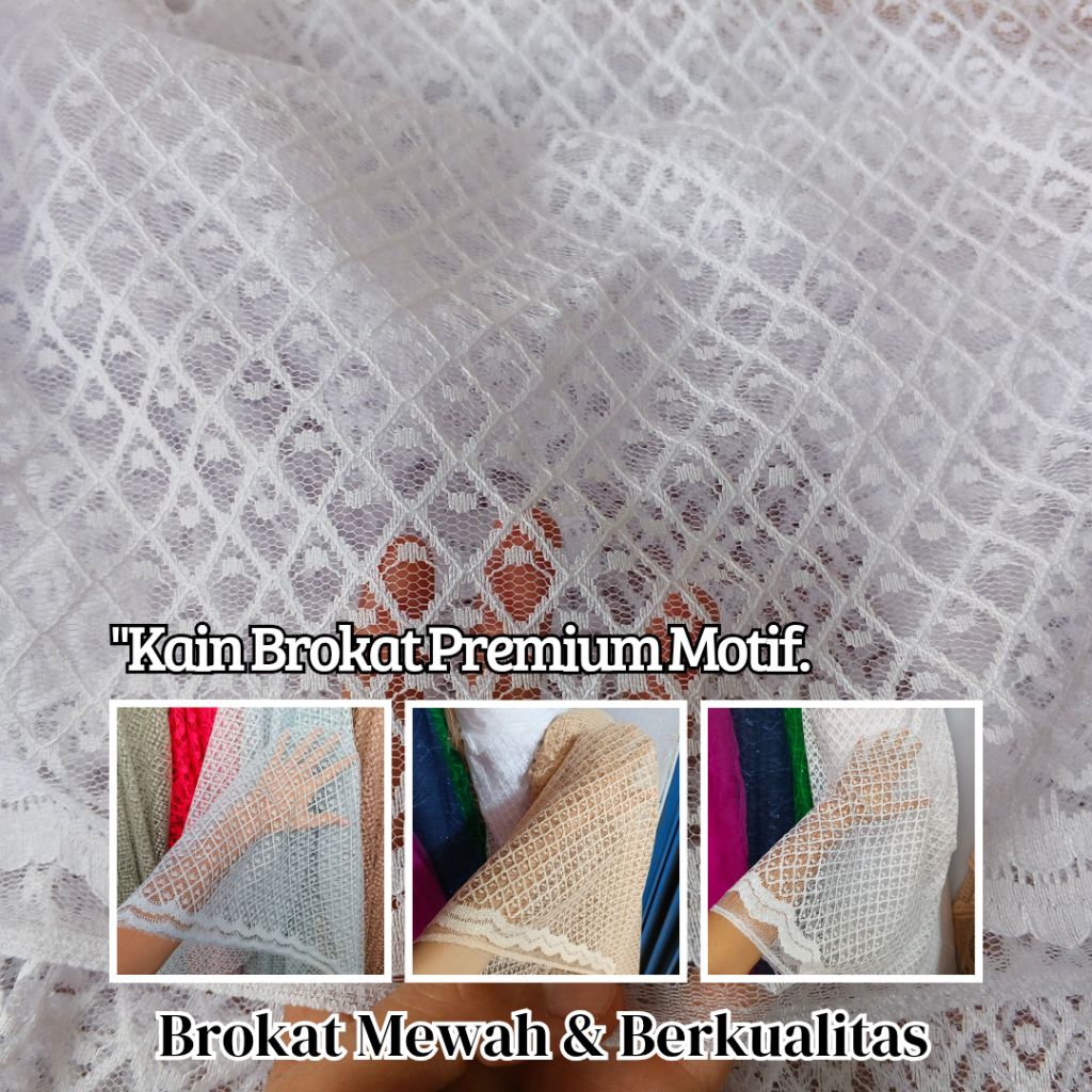 kain/bahan brokat tile - kain brokat tile motif - kain brokat katun - kain brokat korea ~ Harga/0,5m