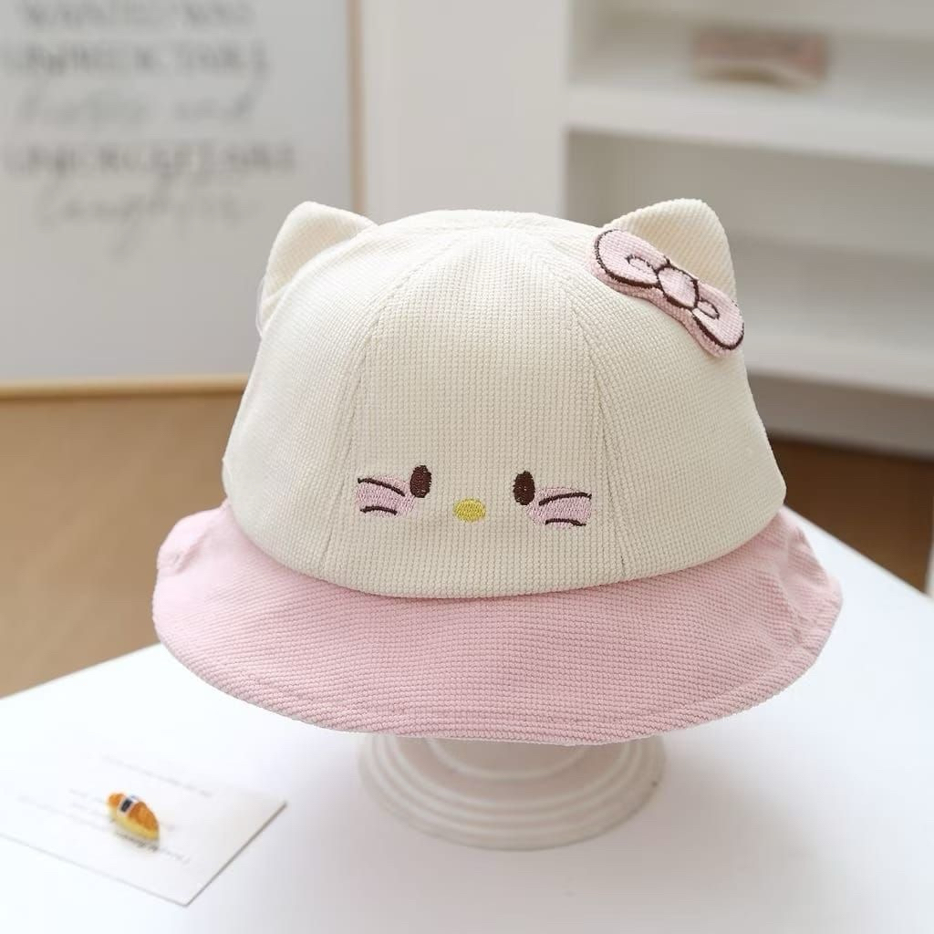 Topi anak hello kitty topi anak 1-4 tahun topi hello kitty topi impor topi murah topi premium anak t