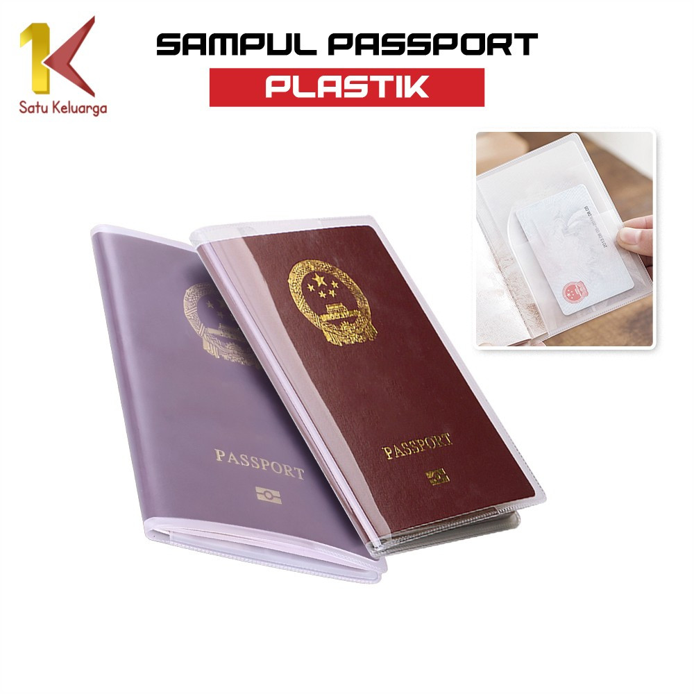 Satu Keluarga Sampul Passport Transparan C1060 Sampul Paspor Plastik Travelmate Sampul Buku Nikah Co