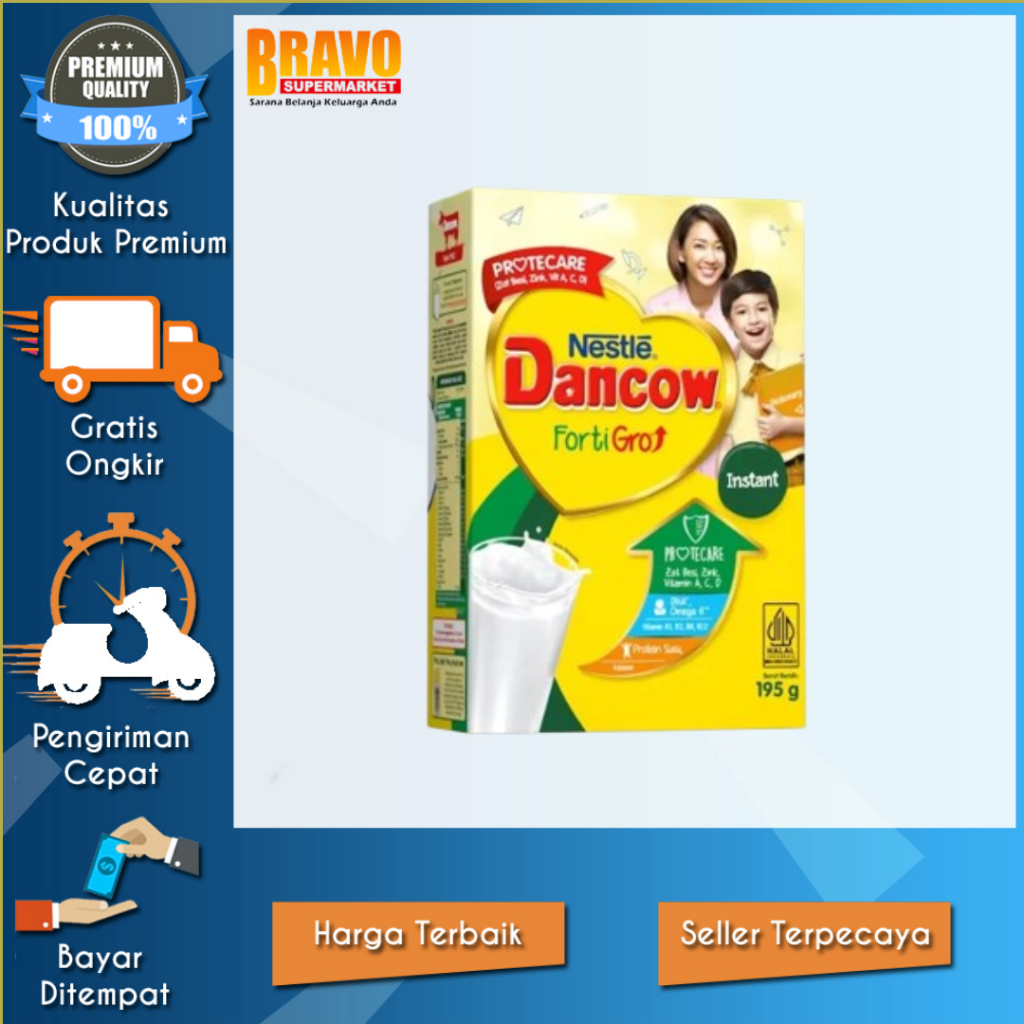 Bravo Supermarket Tulungagung - Dancow Instan 195gr