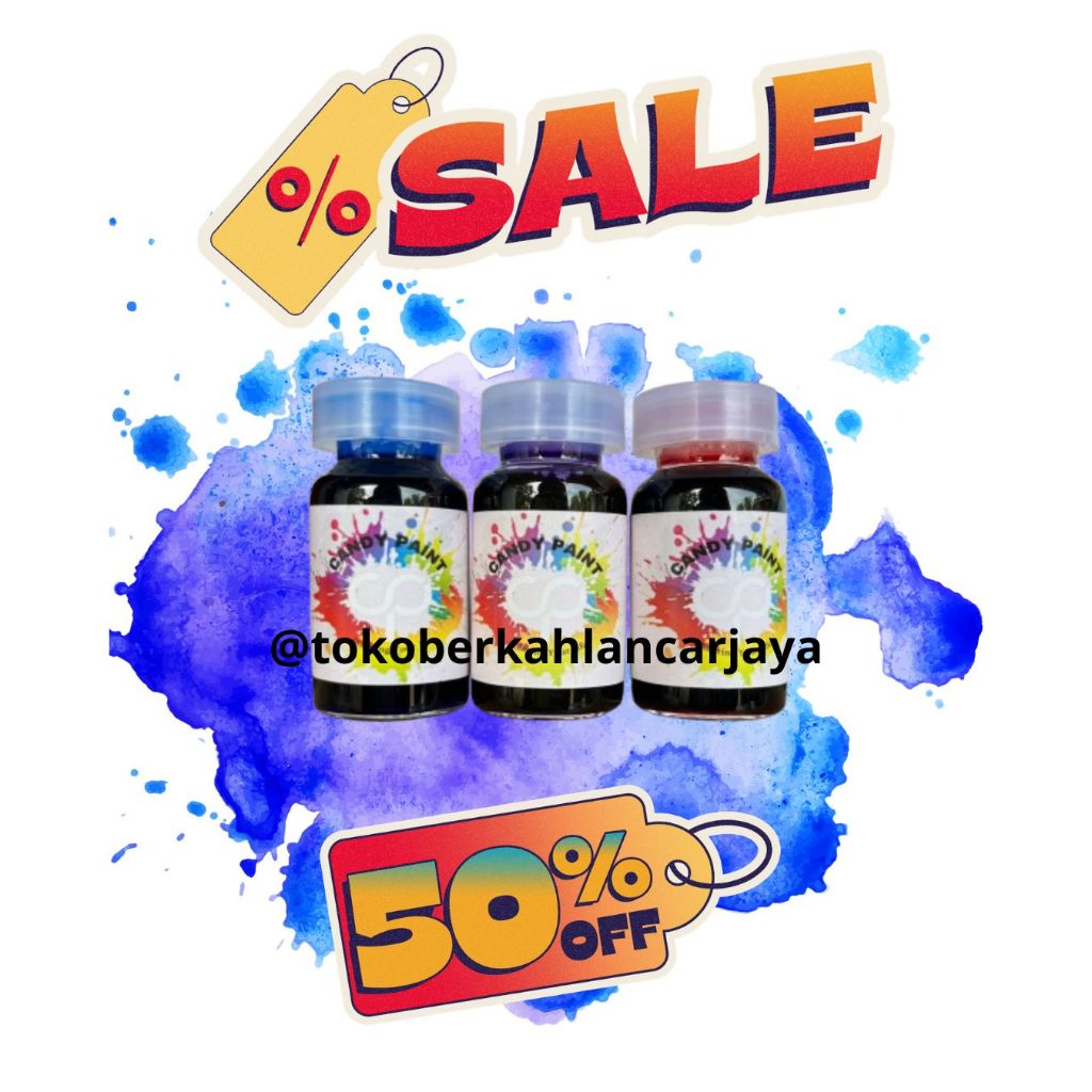 (OLES) 12,5 ML CANDY PAINT CAT OLES / CAT LOGAM PERMANEN  / CAT OLES VELG MOTOR MOBIL