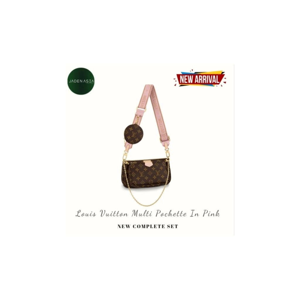 LOUIS VUITTON LV BAG MULTI POCHETTE ACCESSORIES PINK