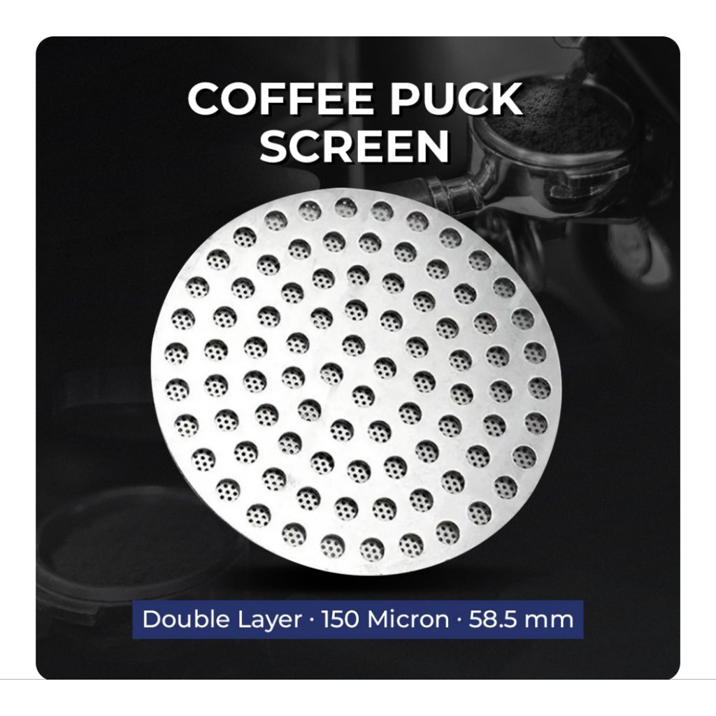 Puck Screen Portafilter Espresso Double Layer 150 Micron
