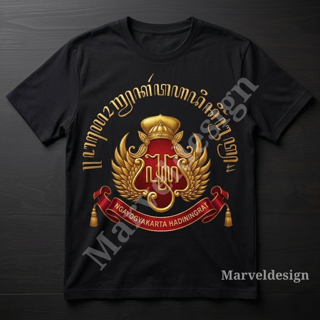 Kaos jawa Ngayogyakarta hadiningrat aksara jawa