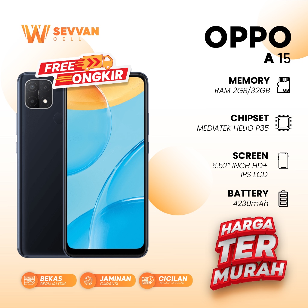 Headphone Oppo A15 Ram 2 32GB