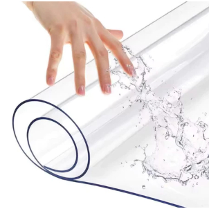 Taplak Meja Transparan Bahan Mika Plastik Taplak Meja Makan PVC Transparan