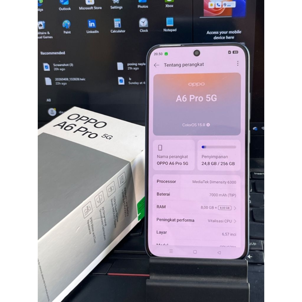 Oppo A6 pro 5G 8/256 gb second fullset