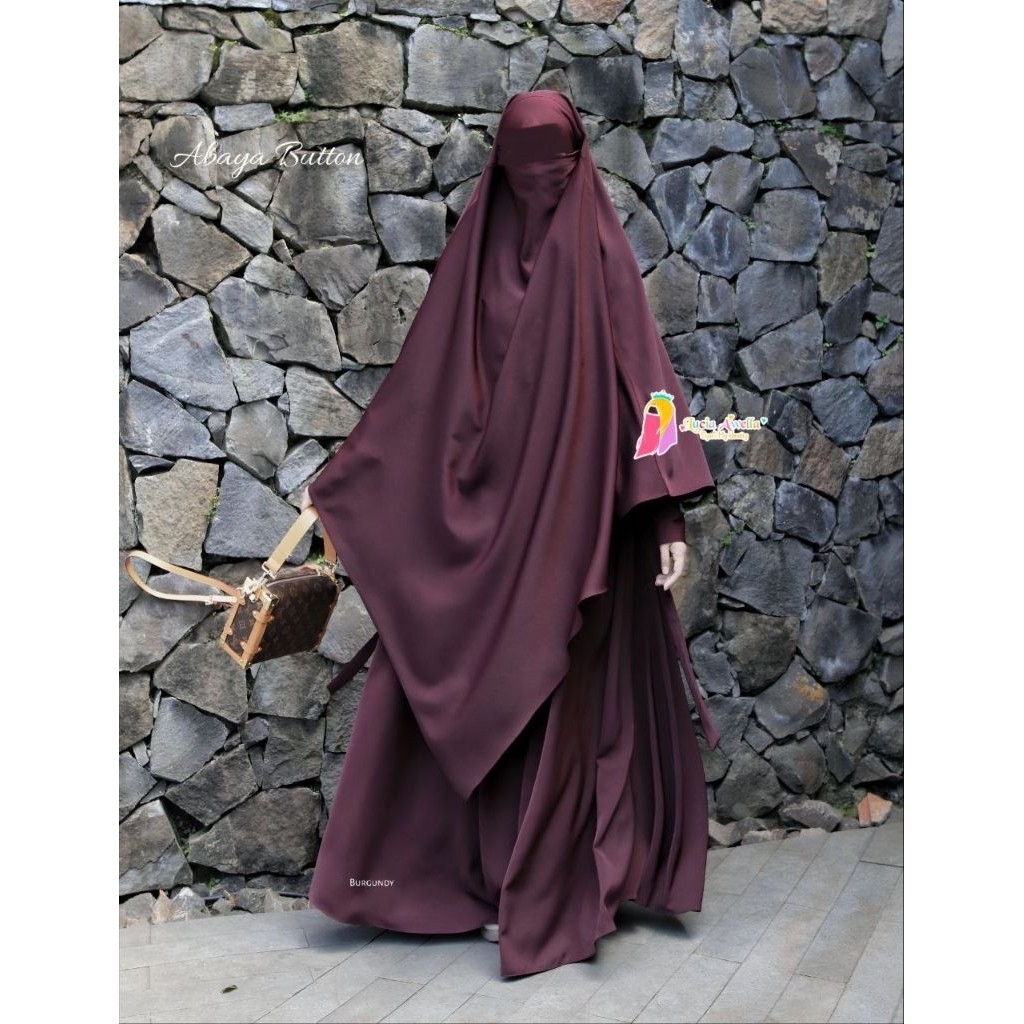 Abaya Button Najwa Deluxe Lucia Awella