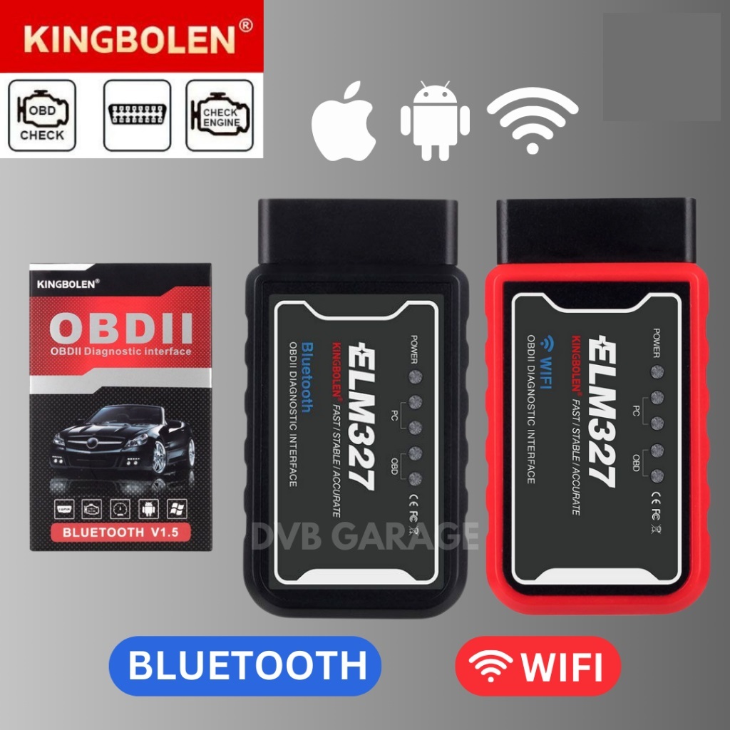 OBD2 Scanner ELM327 V1.5 - Bluetooth dan Wifi, Mendukung Semua Protokol OBD2