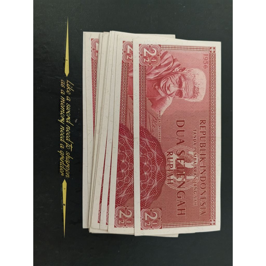 UANG KUNO 2 SETENGAH RUPIAH SUKU BANGSA