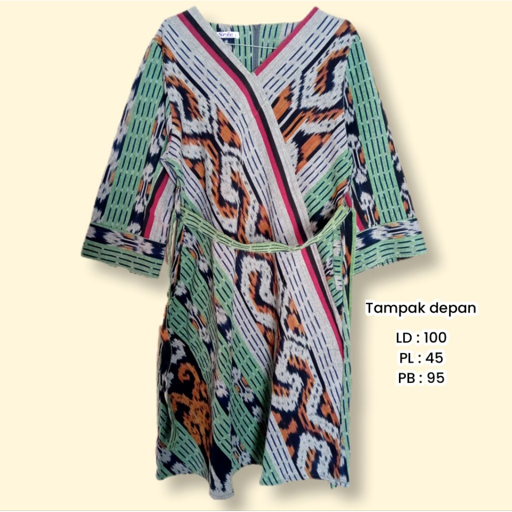 Tunik Songket Hijau Preloved