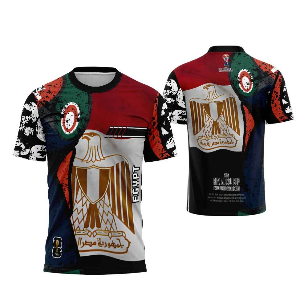 JERSEY MESIR HOME PIALA DUNIA 2026 JERSEY BOLA FULLPRINT JERSEY FUTSAL JERSEY OLAHRAGA