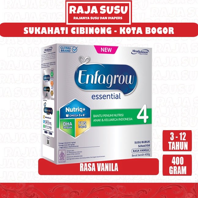 ENFAGROW ESSENTIAL 4 VANILA 400GR - RAJA SUSU