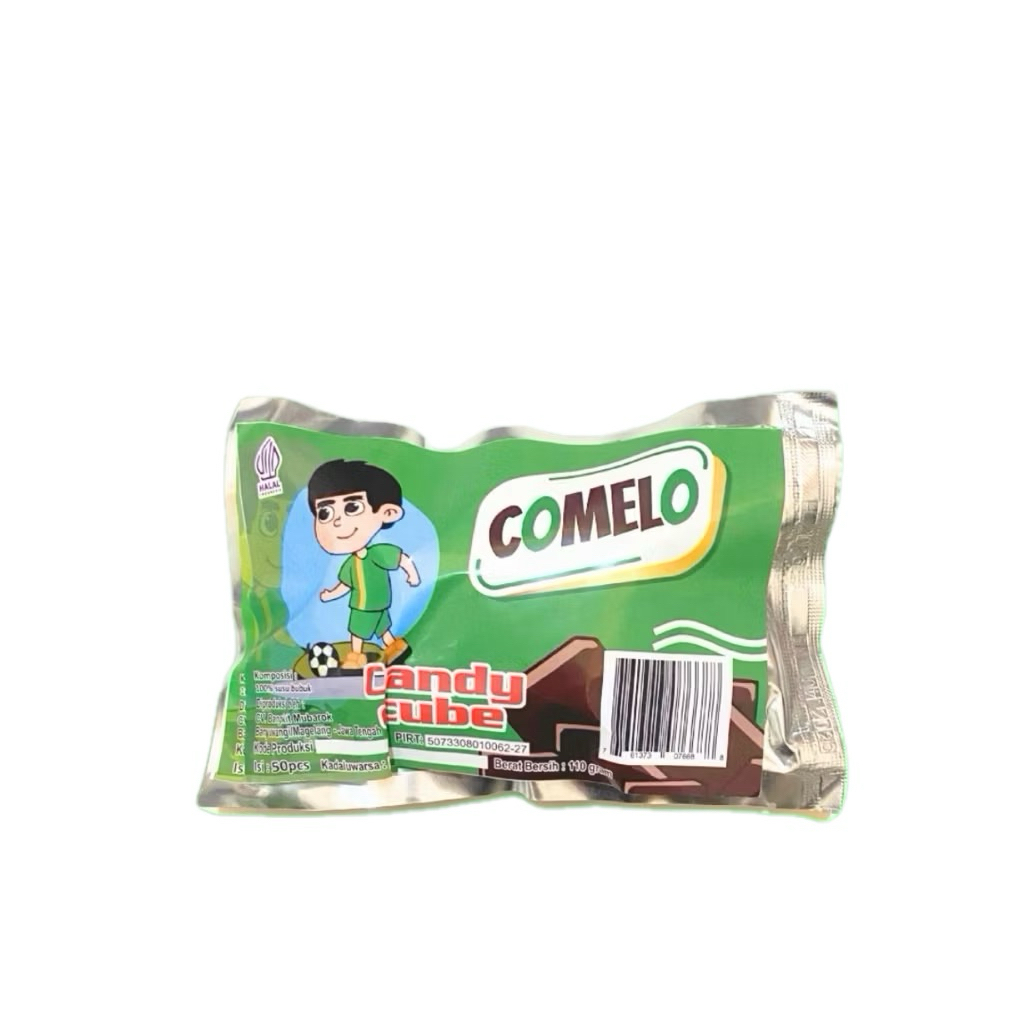 Comelo candy cube isi 50pcs Milk coklat