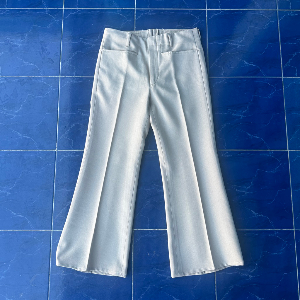 celana bahan cutbray flared trousers vintage preloved