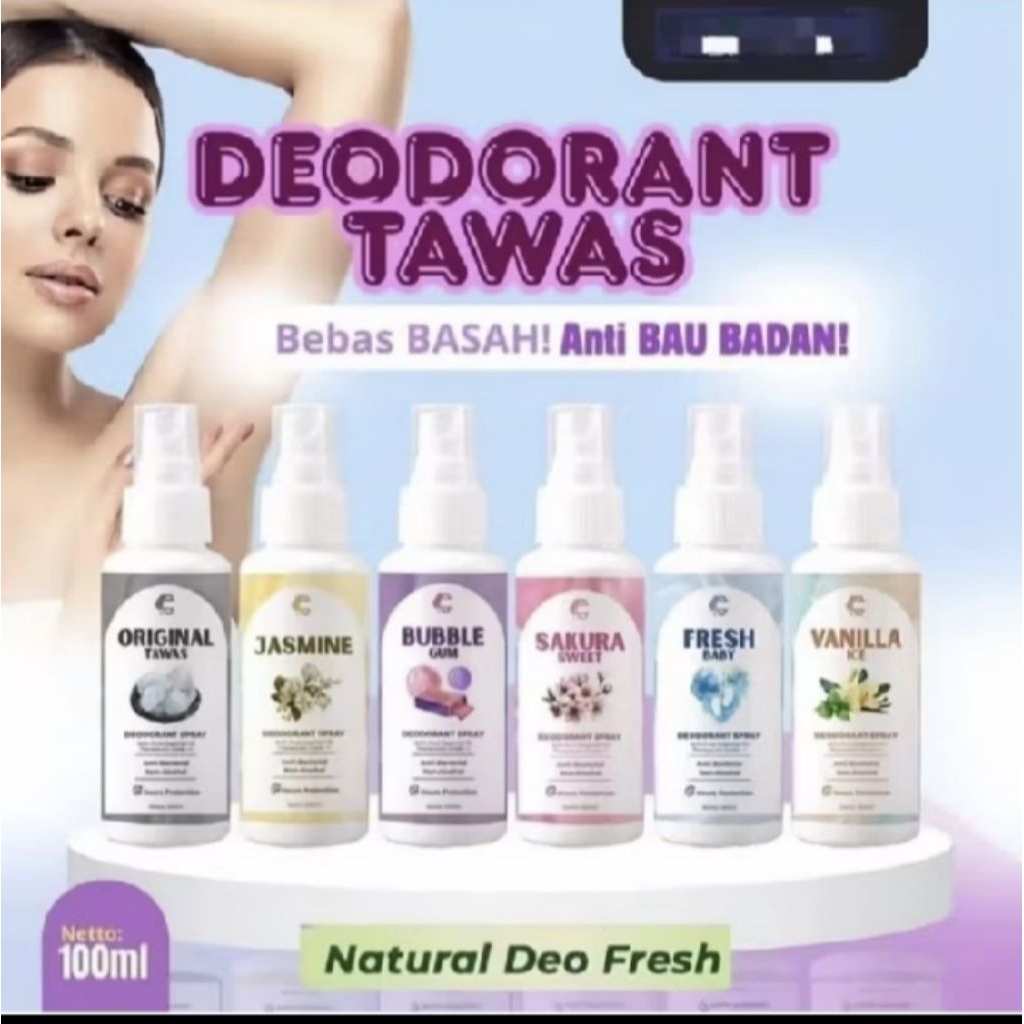 Deodorant spray TAWAS BPOM