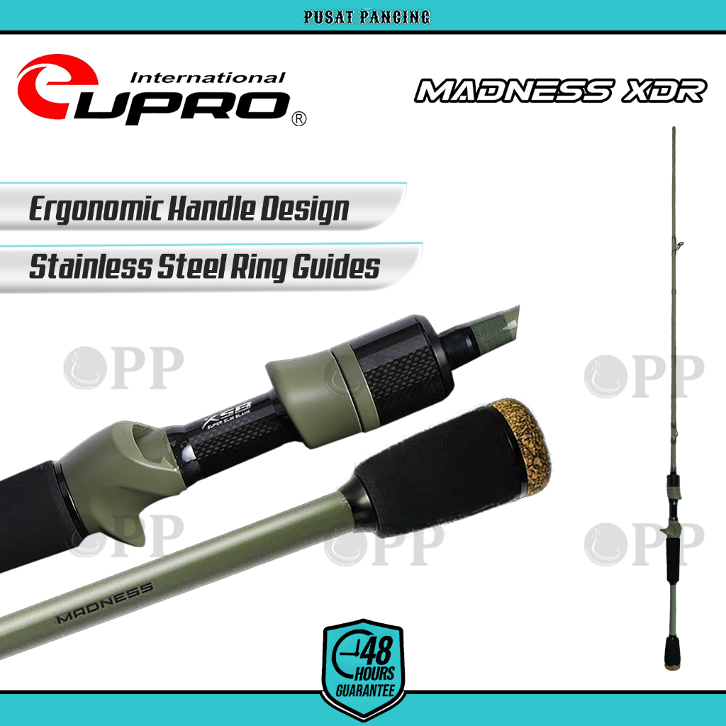 EUPRO Joran Pancing Baitcasting MADNESS XDR 198cm X24 Graphite Hi-Density Graphite Joran Pancing Cas