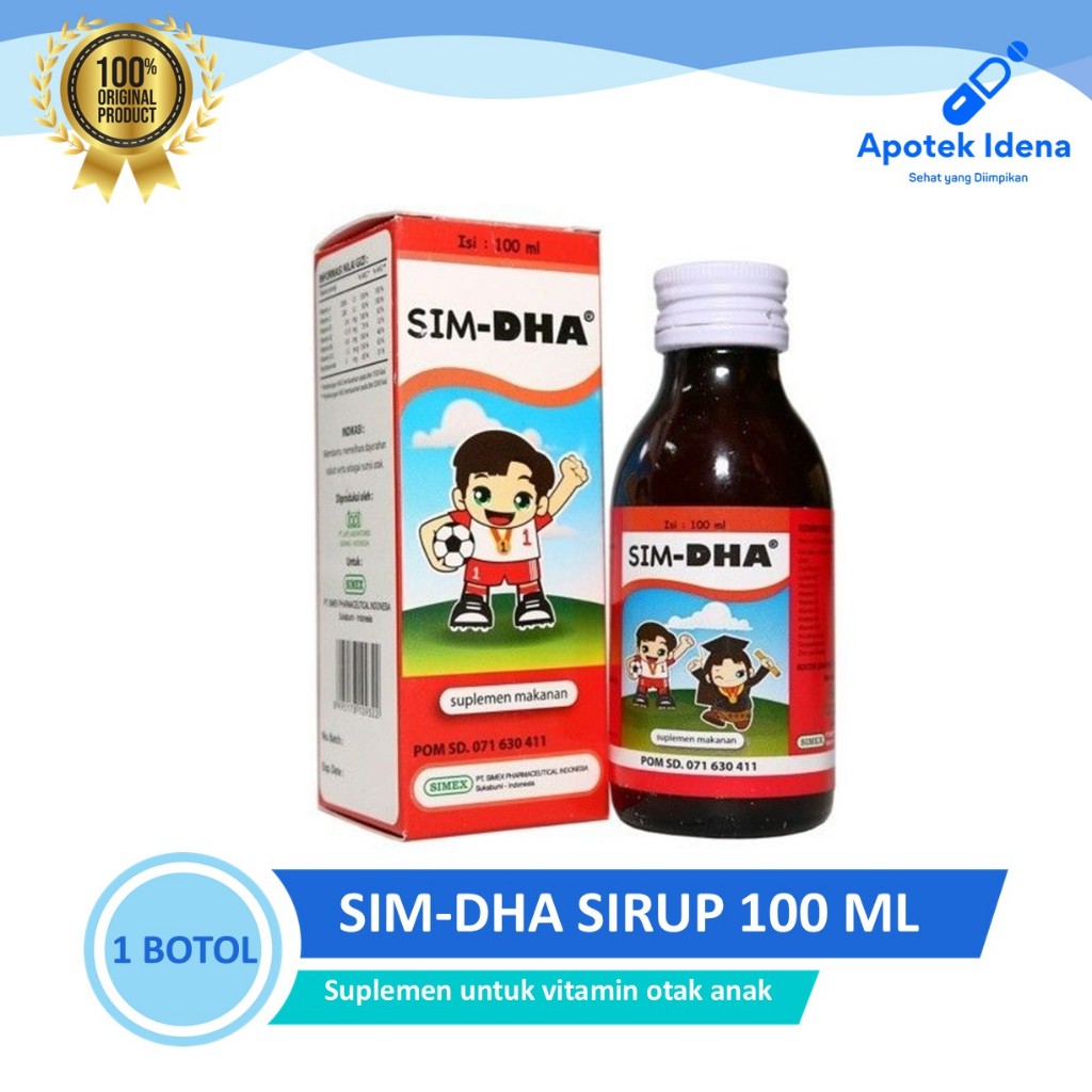 SIM DHA 100ml Sirup Vitamin Otak Anak