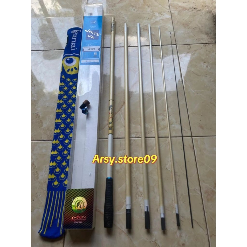 TEGEK IGURUAI WHITE KOI UKURAN 450 ORIGINAL