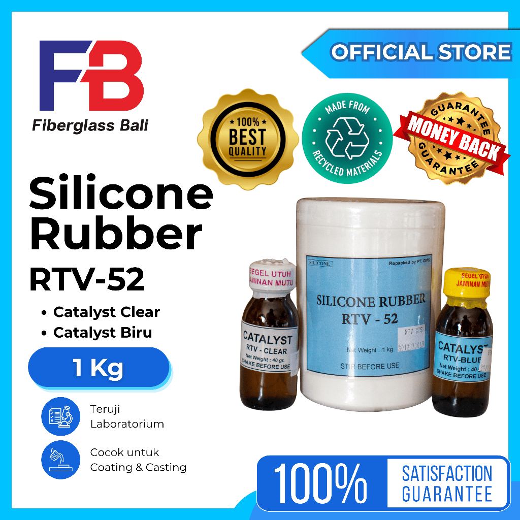 Silicone Rubber RTV 52/ Silicone Cetak/ Cetakan Resin / Mould Resin