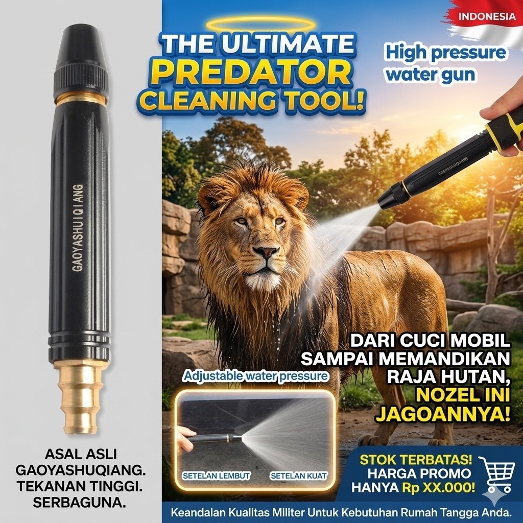 [ SUPER ] SEMPROTAN AIR KUNINGAN NEW UPGRADE HOSE NOZZLE SPRAY STEAM SEMPROTAN TAMAN MOTOR MOBIL WAT