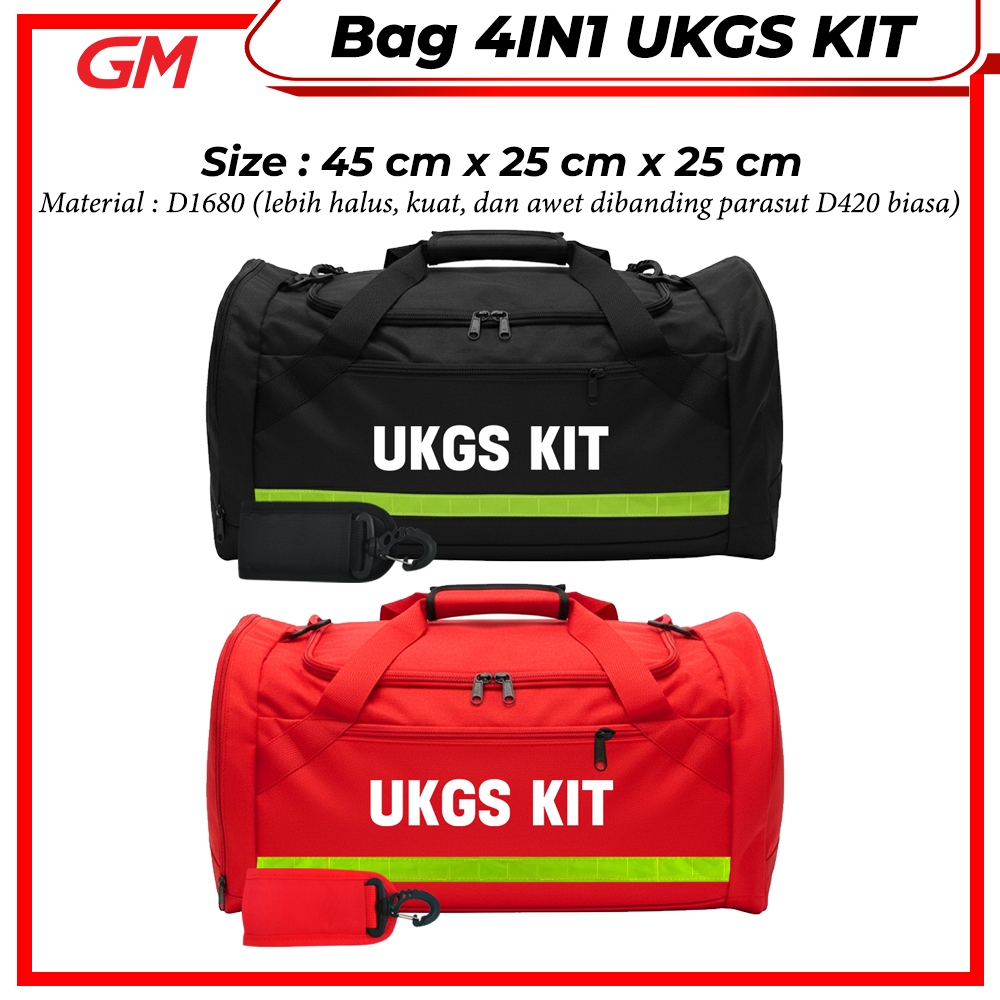 Travel Medis 4 IN 1 UKGS KIT Jumbo Medical Bag Tas Medis P3K Ransel Selempang Jinjing Handbag Tas Ke