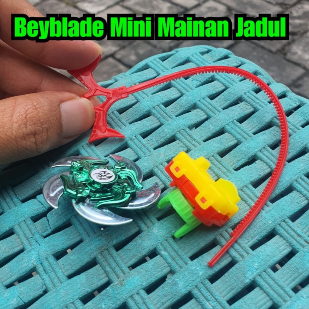 beiblade mini gasing kotak tarik beyblade gangsing mainan jadul beblet kecil mainan gangsing anak ta