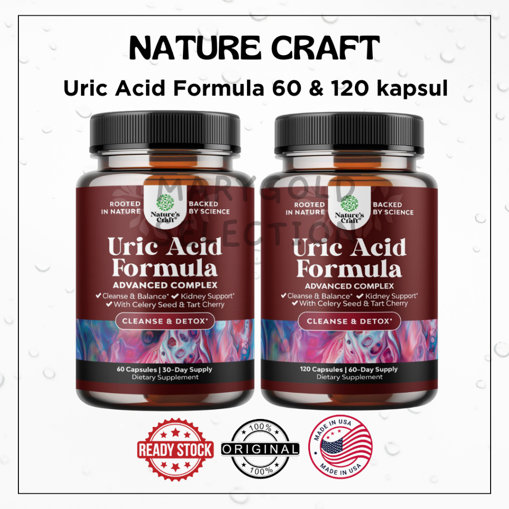 Nature Craft Uric Acid Formula support asam urat celery seed kidney cleanse ginjal nature's natures