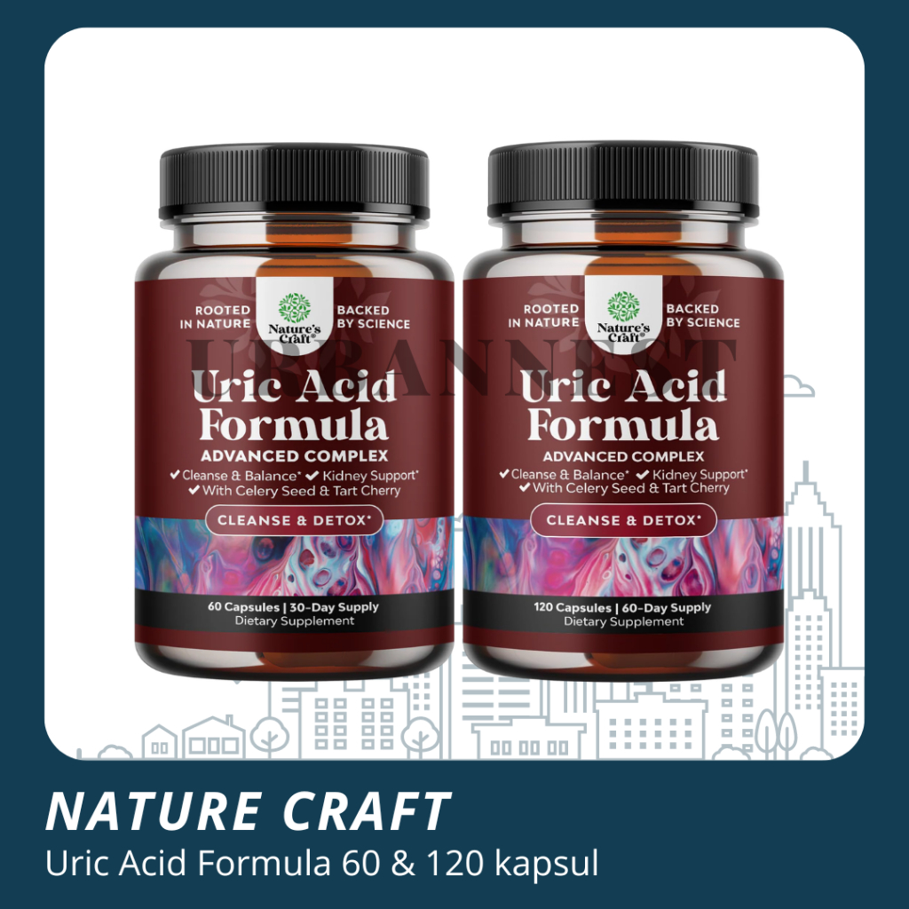 Nature Craft Uric Acid Formula support asam urat celery seed kidney cleanse ginjal nature's natures