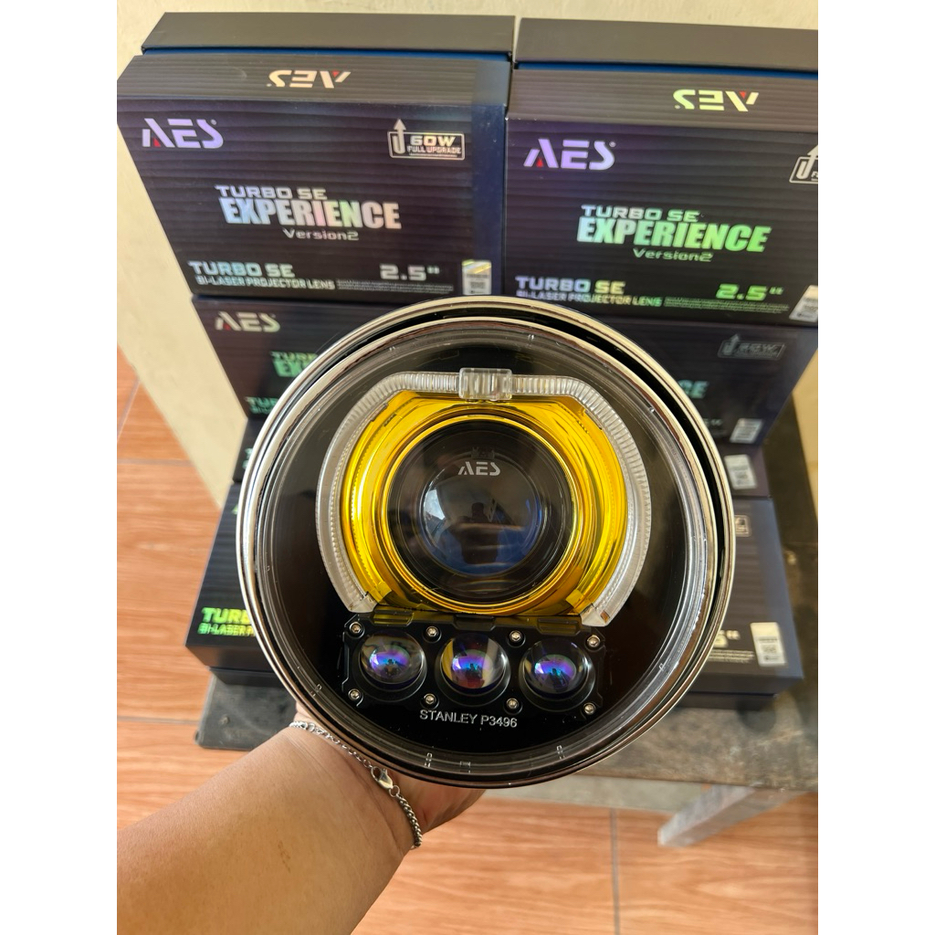 LAMPU BILED NINJA SS /BILED AES TURBO+MINI LASER SET BATOK PNP NINJA SS/R