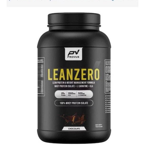 PROVUS LEANZERO WHEY PROTEIN ISOLATE L CARNITINE CLA 3LB