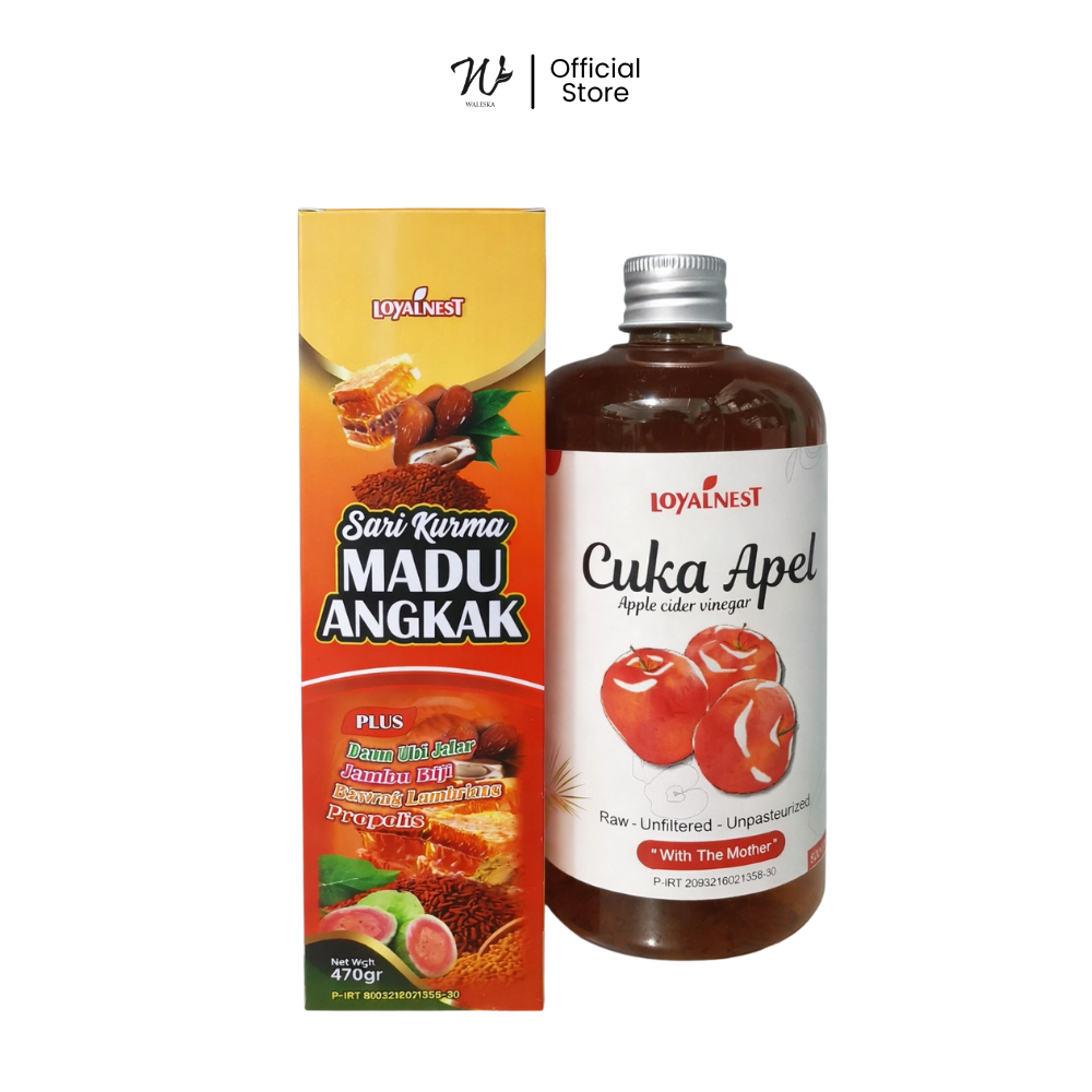 Waleska - Loyalnest Sari Kurma Madu Angkak 470gr + Cuka Apel 1 Botol