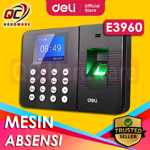 Mesin Absensi Deli E3960 Sidik Jari - 1000 Karyawan / Mesin Absensi DELI E 3960
