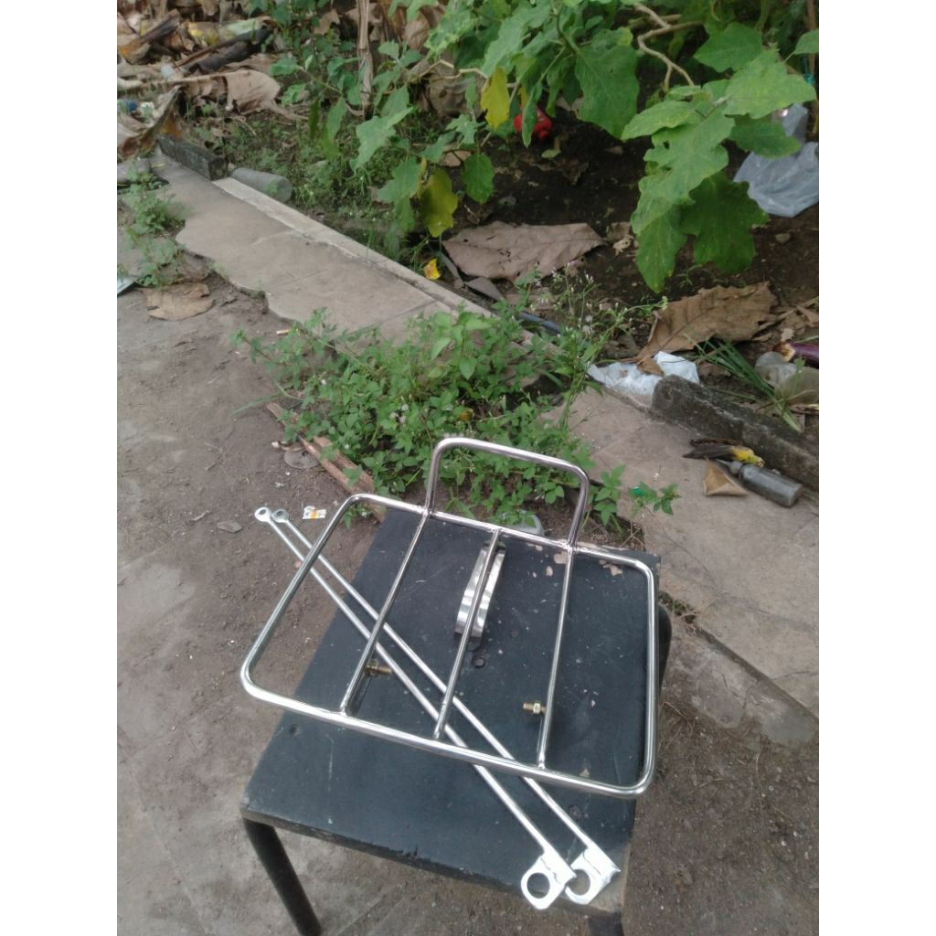 rak depan sepeda stainless steel