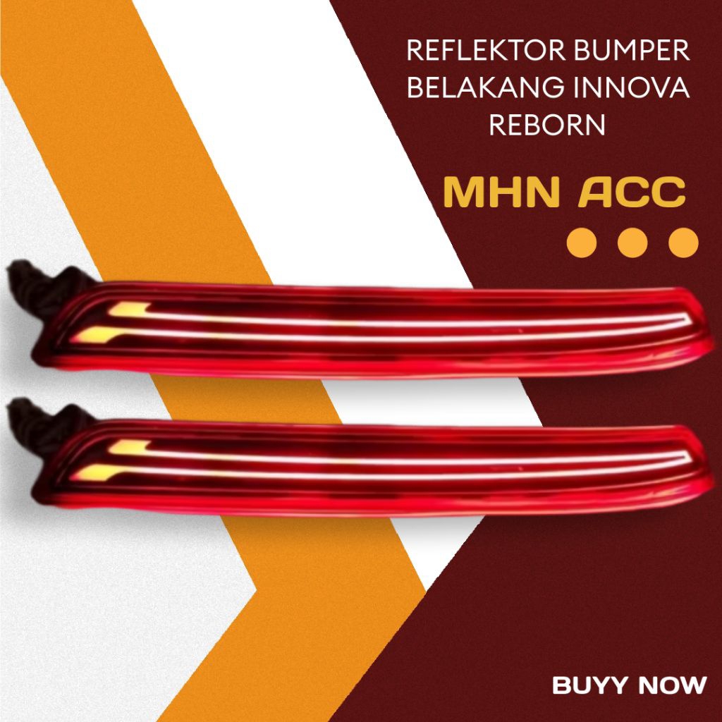 Lampu reflektor bumper belakang innova reborn/lampu bemper innova reborn merah
