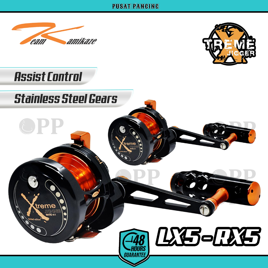 PUSATPANCING5 - Reel Pancing Overhead Team Kamikaze Xtreme Jigger RX5N & LX5N 8+1BB Limited Edition 