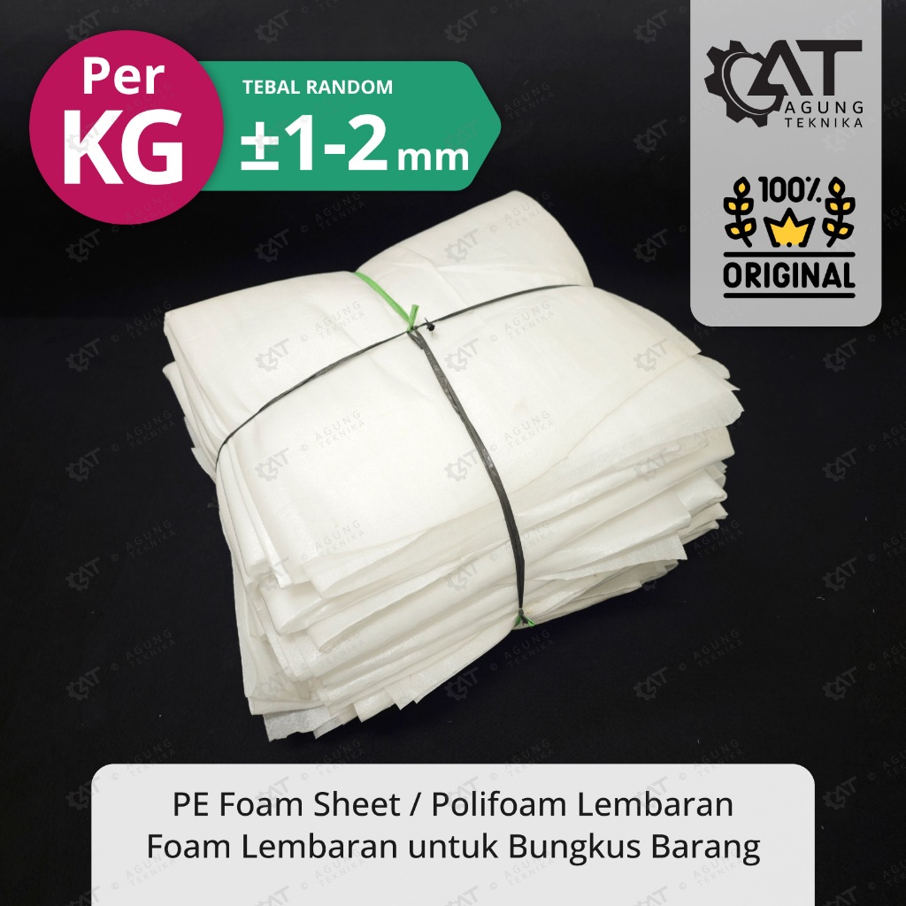 PE Foam Sheet / Polifoam / Busa Foam Pelapis Kotak Tebal Bervariasi