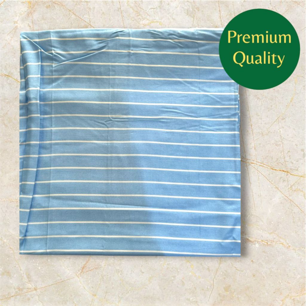 kain katun rayon viscose premium motif salur