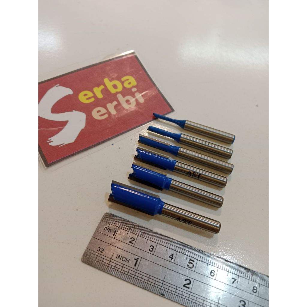-STRAIGHT BIT MATA ROUTER-Alat ukir profil kayu perabot furniture
