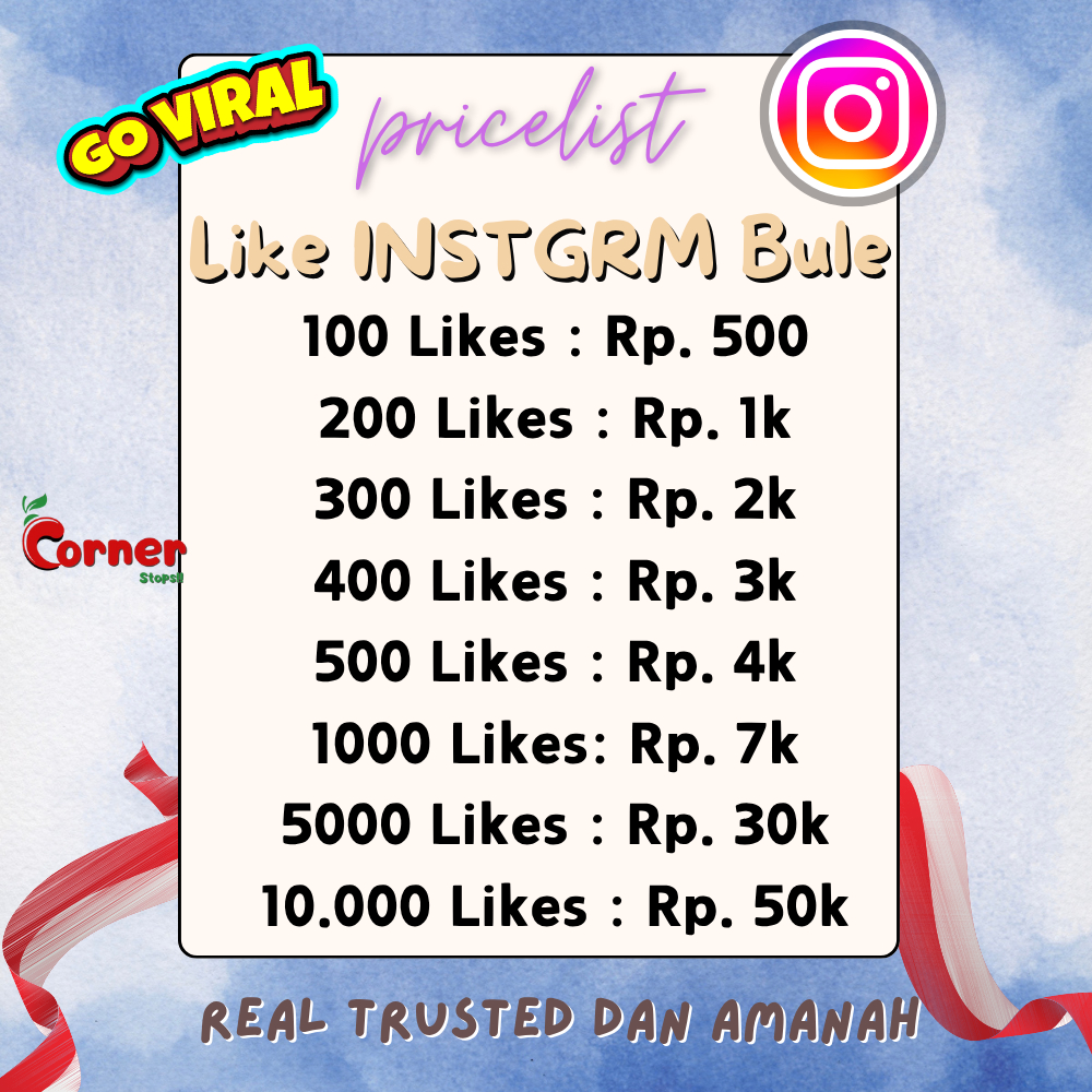 Like IG Bule, Permanen, Tanpa Password GARANSI SELAMANYA Untuk POSTINGAN FEEDS/REELS/IGTV