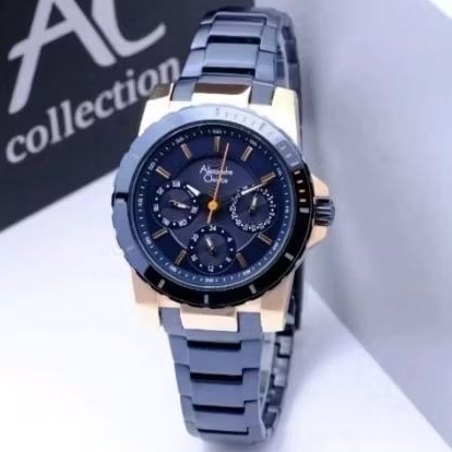 Alexandre Christie 6141 Blue Rosegold Cewe original