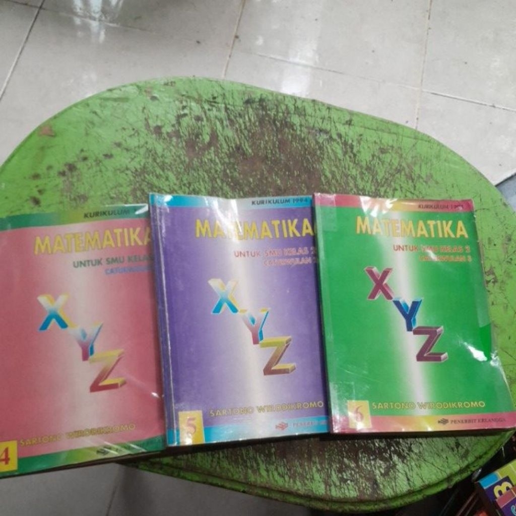 BUKU MATEMATIKA UNTUK SMA KELAS 2/XI KURIKULUM 1994  JUAL SEPAKET PENERBIT ERLANGGA