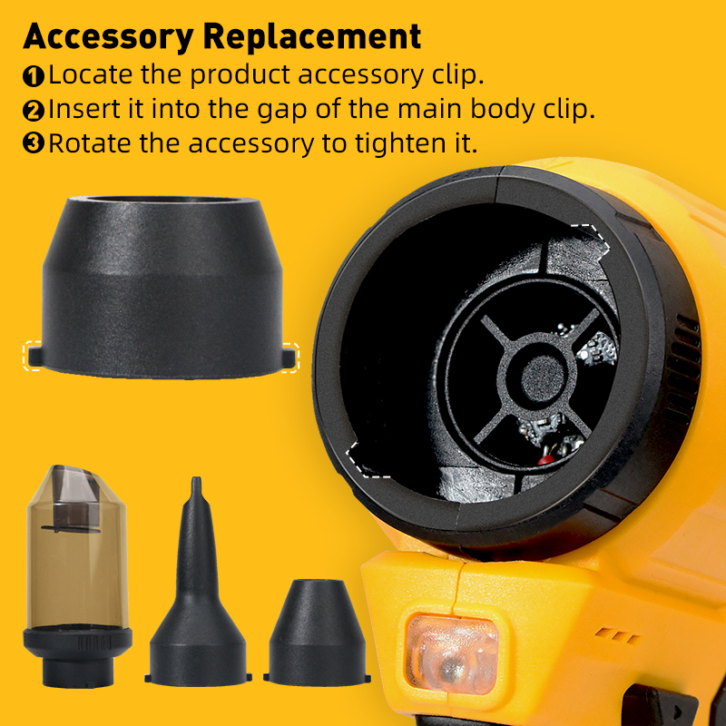 KEELAT Brushless Turbo Jet Fan Vacuum 2in1 Mini Blower Rumah & Mobil Portable +